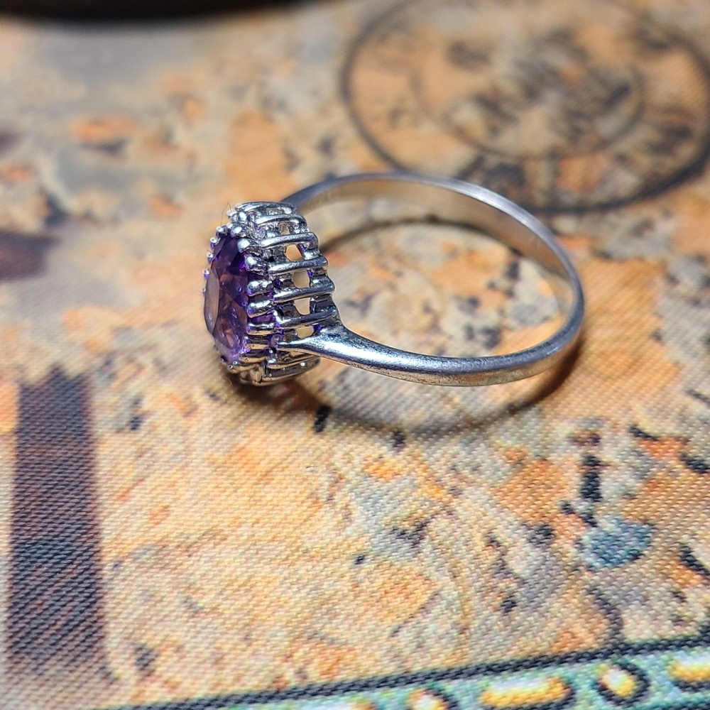 Purple amethyst ring - Picture 4 of 4